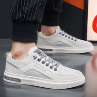 Men’s Lightweight Breathable Casual Sneakers – Classic Low-Top Daily Walking Shoes