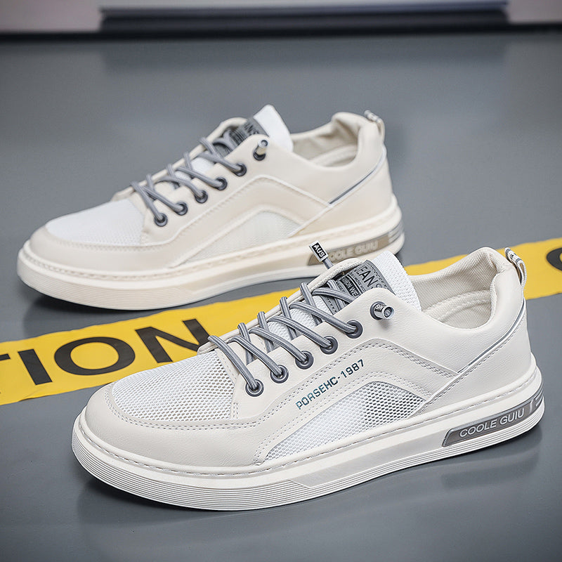 Men’s Lightweight Breathable Casual Sneakers – Classic Low-Top Daily Walking Shoes