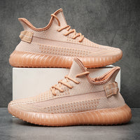 Unisex Breathable Knit Sneakers – Lightweight Cushioned Everyday Running Shoes