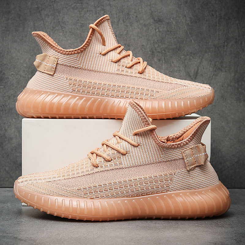 Unisex Breathable Knit Sneakers – Lightweight Cushioned Everyday Running Shoes