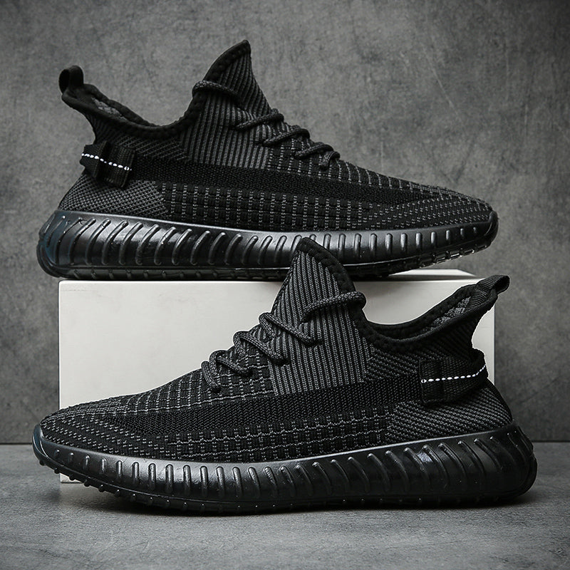 Unisex Breathable Knit Sneakers – Lightweight Cushioned Everyday Running Shoes