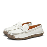Adult Casual Leather Loafers – Soft Comfortable Slip-On Shoes for Everyday Wear