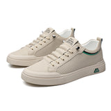Men’s & Women’s Casual Low-Top Sneakers – Breathable PU Leather Platform Shoes for Everyday Wear