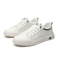 Men’s & Women’s Casual Low-Top Sneakers – Breathable PU Leather Platform Shoes for Everyday Wear