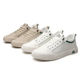 Men’s & Women’s Casual Low-Top Sneakers – Breathable PU Leather Platform Shoes for Everyday Wear