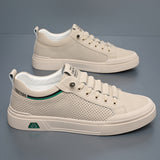 Men’s & Women’s Casual Low-Top Sneakers – Breathable PU Leather Platform Shoes for Everyday Wear
