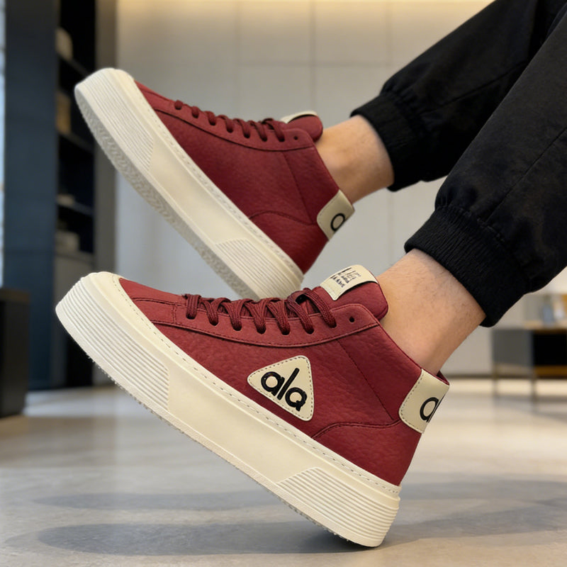Unisex High-Top Platform Sneakers – Retro Street Style Shoes.Retro attitude. Platform comfort. Street ready.