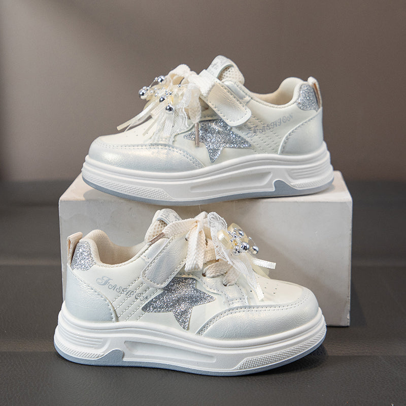 Women’s Chunky Platform Sneakers – Comfortable Casual Lace-Up Shoes for Daily Wear