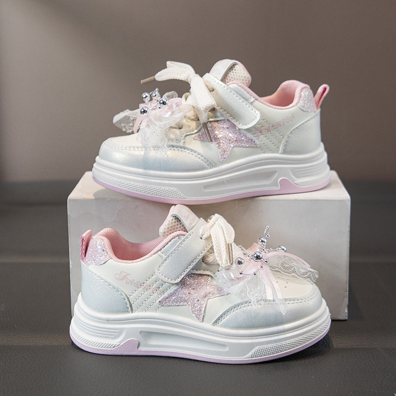 Women’s Chunky Platform Sneakers – Comfortable Casual Lace-Up Shoes for Daily Wear