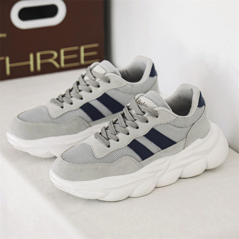 Men’s Lightweight Chunky Sneakers – Breathable Mesh Casual Shoes with Cushioned Sole