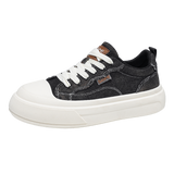 Men’s & Women’s Casual Canvas Sneakers – Lightweight Lace-Up Platform Shoes for Daily Wear