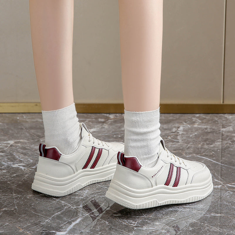 Men’s & Women’s Classic Platform Sneakers – Lightweight Casual Lace-Up Shoes for Daily Wear