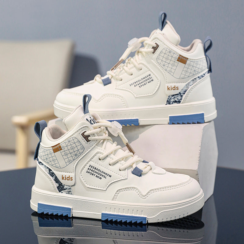 Teen Mid-Top Casual Sneakers – Lightweight Street Style Shoes for Daily Wear & School