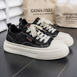 Men’s & Women’s Casual Canvas Sneakers – Lightweight Lace-Up Platform Shoes for Daily Wear