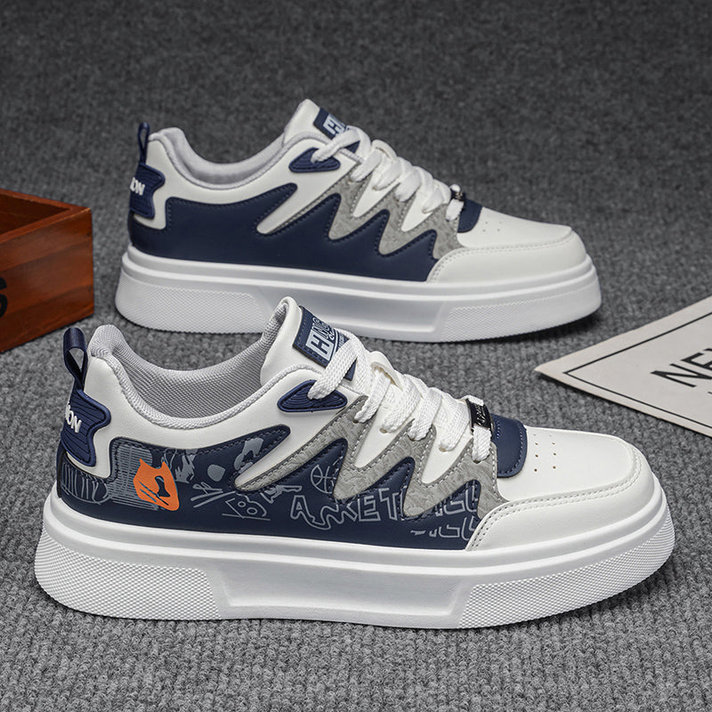 Youth & Adult Graphic Platform Sneakers – Lightweight Casual Skate-Inspired Shoes