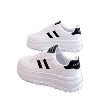 Classic White Platform Sneakers – Comfortable Thick Sole Casual Shoes  Simple. Clean. Comf Your go-to sneakers for every day.ortable.