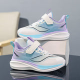 Youth Lightweight Running Shoes – Breathable Cushioned Sneakers with Adjustable Velcro Strap