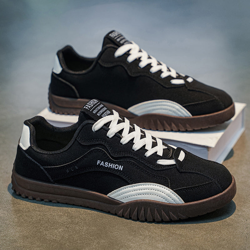 Men’s Retro Casual Sneakers – Lightweight Low-Top Walking Shoes with Anti-Slip Sole