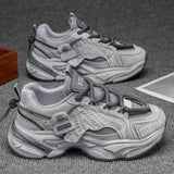 Men’s Chunky Running Sneakers – Breathable Mesh Sports Shoes with Cushioned Sole for Daily Training & Street Wear