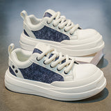 Men’s & Women’s Casual Canvas Sneakers – Thick Sole Lightweight Daily Walking Shoes