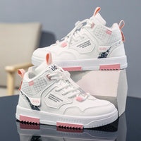 Teen Mid-Top Casual Sneakers – Lightweight Street Style Shoes for Daily Wear & School