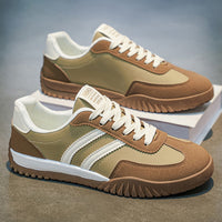 Men’s Retro Casual Sneakers – Classic Low-Top Lace-Up Comfort Shoes for Daily Wear