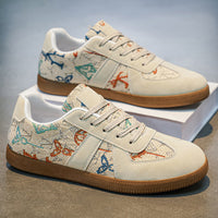 Men’s Retro Casual Sneakers – Lightweight Comfort Lace-Up Daily Walking Shoes