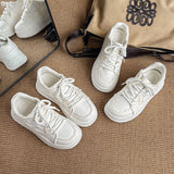 Classic White Platform Sneakers for Men & Women – Lightweight Casual Everyday Shoes