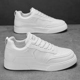Men’s & Women’s Classic All-White Platform Sneakers – Lightweight Casual Shoes for Daily Wear
