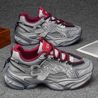 Men’s Chunky Running Sneakers – Breathable Mesh Sports Shoes with Cushioned Sole for Daily Training & Street Wear