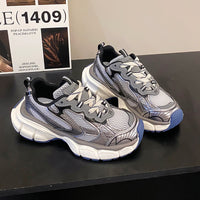 Youth Chunky Sneakers with Breathable Mesh – Trendy Cushioned Casual Shoes for Daily Wear