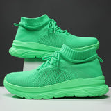 Men & Women Lightweight Knit Running Shoes – Breathable Sock-Style Sneakers with Cushioned Thick Sole
