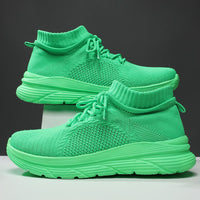 Men & Women Lightweight Knit Running Shoes – Breathable Sock-Style Sneakers with Cushioned Thick Sole