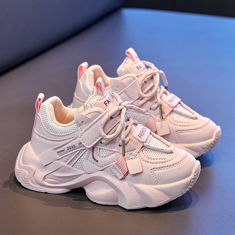 Kids Chunky Sneakers – Lightweight Breathable Sports Shoes for Boys & Girls, Non-Slip Cushioned Sole