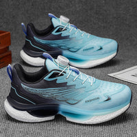 Men’s Lightweight Cushion Running Sneakers with Dial Lacing – Breathable Athletic Shoes for Daily Training & Street Wear