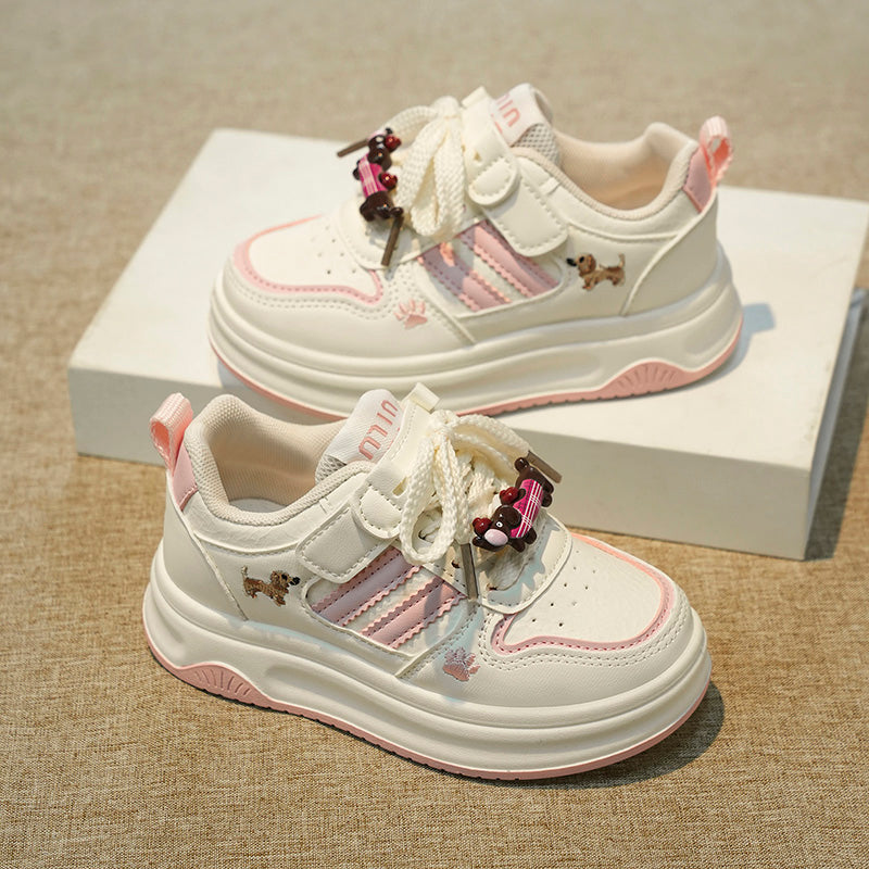 Kids Platform Sneakers – Cute Cartoon Velcro Shoes for Toddlers & Little Kids