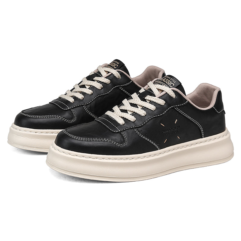Men’s Classic Platform Sneakers – Cushioned Low-Top Casual Shoes for Everyday Wear