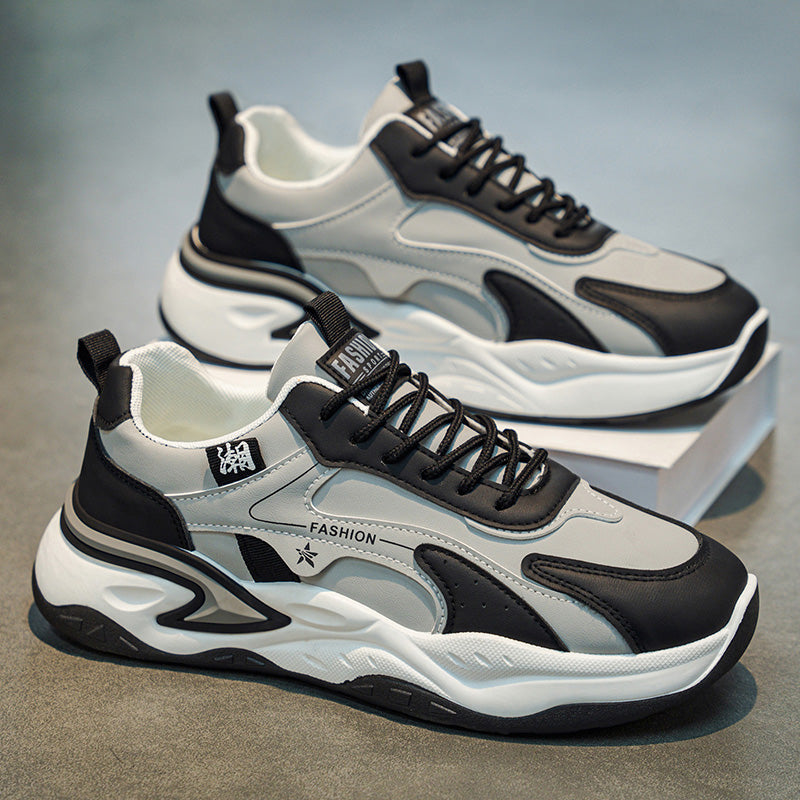 Chunky Colorblock Sneakers for Men & Women – Comfortable Casual Running Shoes with Cushioned Sole
