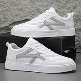 Minimalist White Low-Top Sneakers for Men & Women｜Lightweight Everyday Casual Shoes