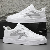 Minimalist White Low-Top Sneakers for Men & Women｜Lightweight Everyday Casual Shoes
