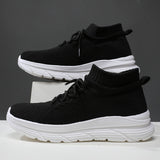 Men & Women Lightweight Knit Running Shoes – Breathable Sock-Style Sneakers with Cushioned Thick Sole