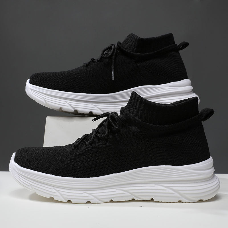 Men & Women Lightweight Knit Running Shoes – Breathable Sock-Style Sneakers with Cushioned Thick Sole