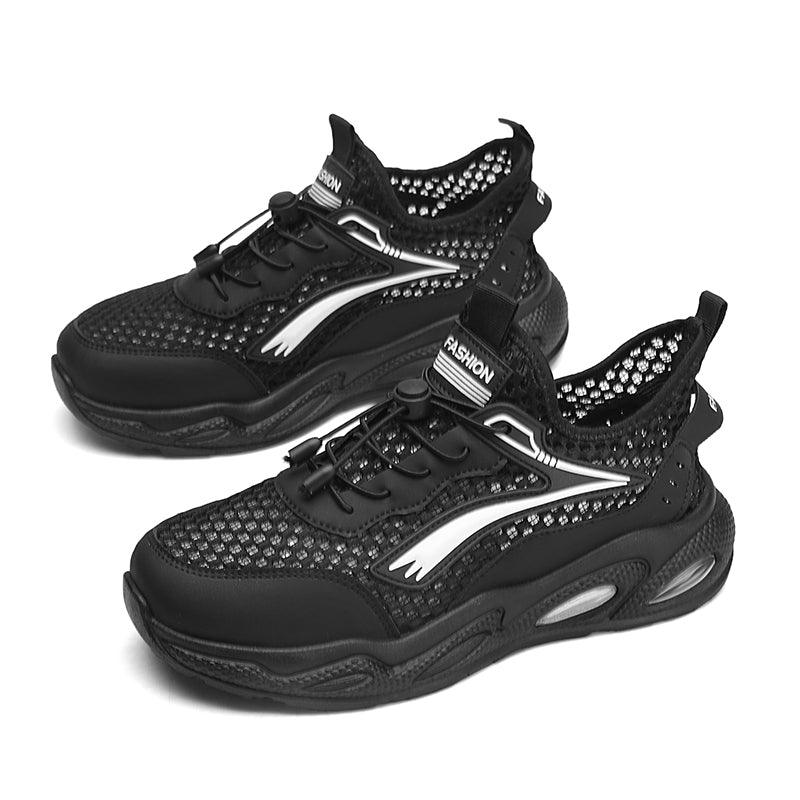 Breathable Mesh Running Shoes for Men & Women – Lightweight Slip-On Sneakers with Cushioned Sole