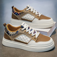 Men’s & Women’s Casual Platform Sneakers – Colorblock Street Style Comfort Shoes