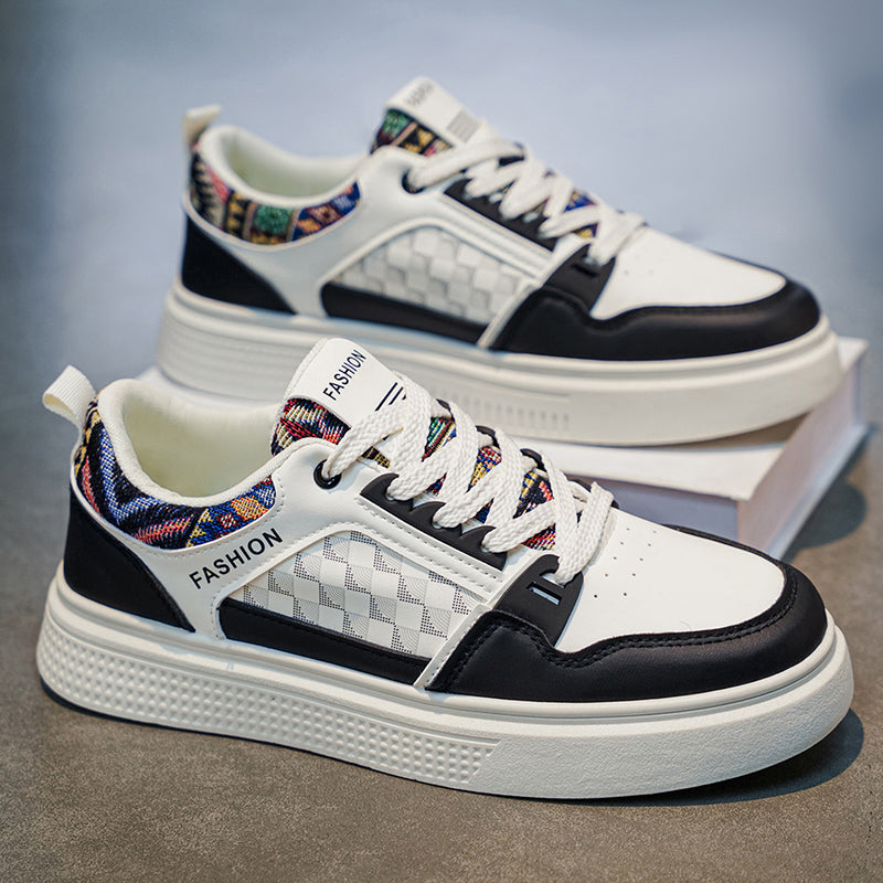 Men’s & Women’s Casual Platform Sneakers – Colorblock Street Style Comfort Shoes