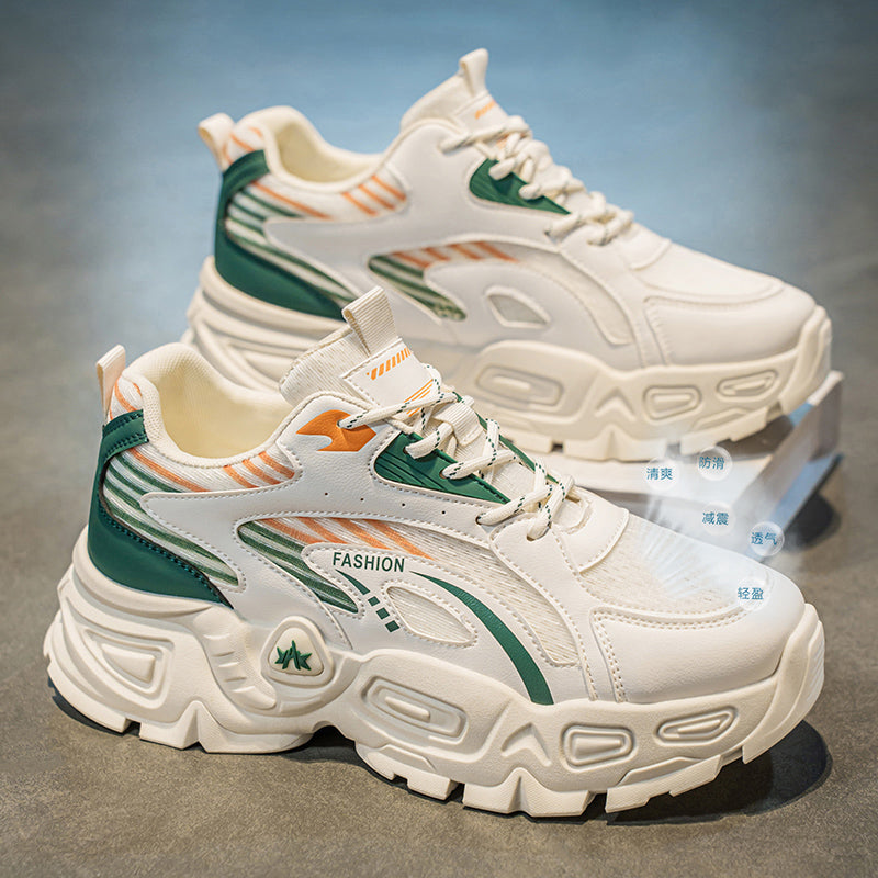 Chunky Fashion Sneakers for Men & Women – Breathable Mesh Platform Shoes for Daily Wear