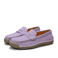 Adult Casual Leather Loafers – Soft Comfortable Slip-On Shoes for Everyday Wear