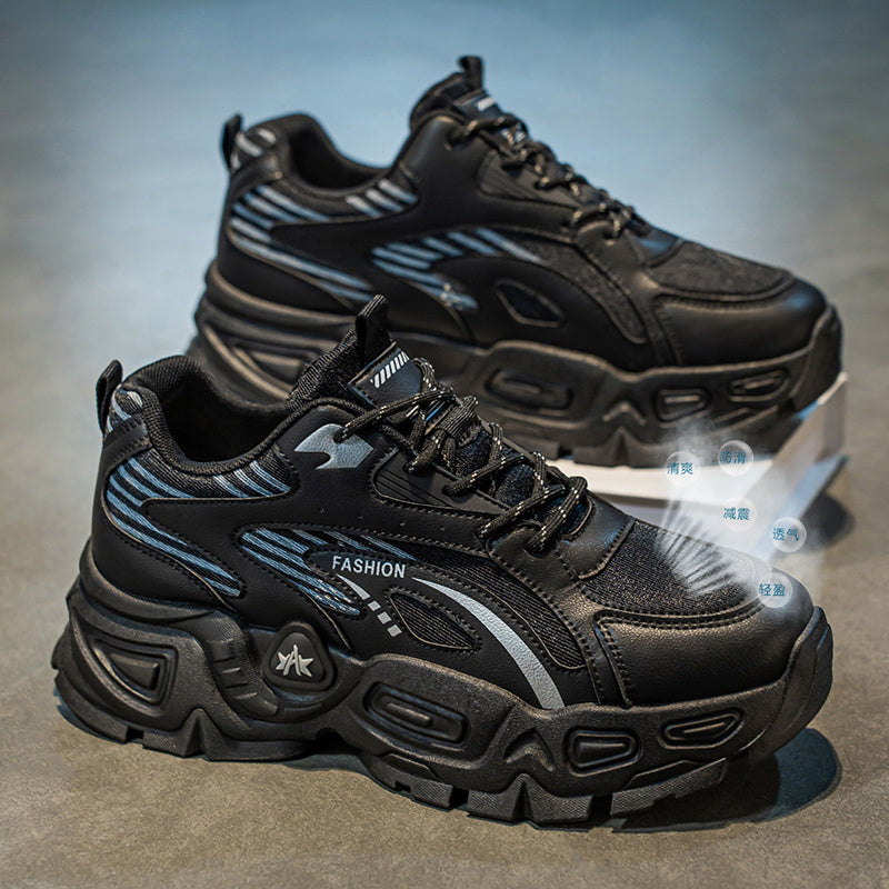 Chunky Fashion Sneakers for Men & Women – Breathable Mesh Platform Shoes for Daily Wear