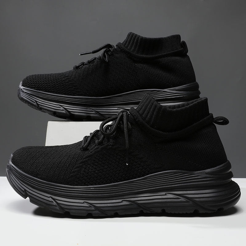 Men & Women Lightweight Knit Running Shoes – Breathable Sock-Style Sneakers with Cushioned Thick Sole