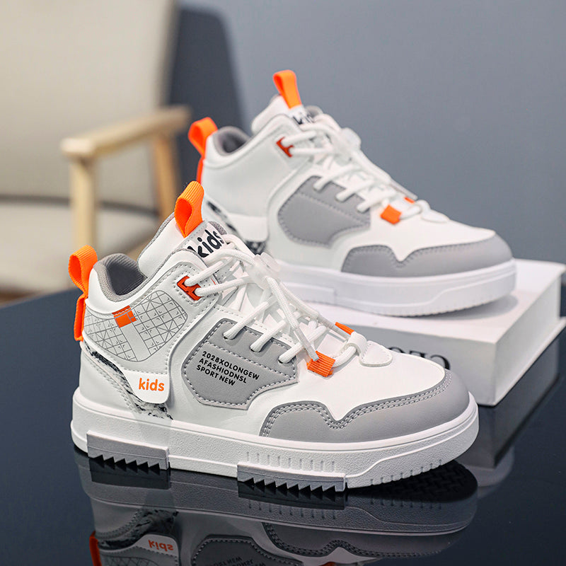 Teen Mid-Top Casual Sneakers – Lightweight Street Style Shoes for Daily Wear & School
